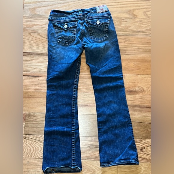 True Religion Women's Dark Blue Flare Jeans - Picture 2 of 8